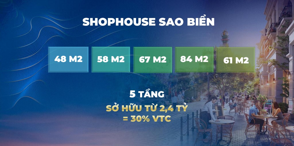 Shophouse phân khu Sao Biển Vinhomes Ocean Park 2