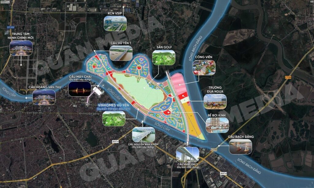 Các dự án Vinhomes ở khu vực miền Bắc tiếp tục được triển khai Vinhomes-royal-island-vu-yen-hai-phong