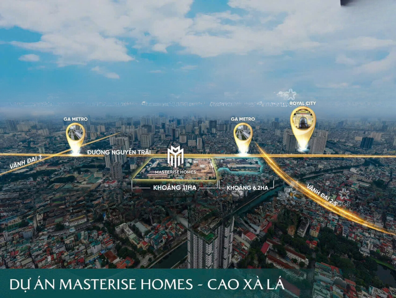 Phối cảnh dự án Masteri Cao Xà Lá — căn 2PN+1MR Lumière Nguyễn Trãi