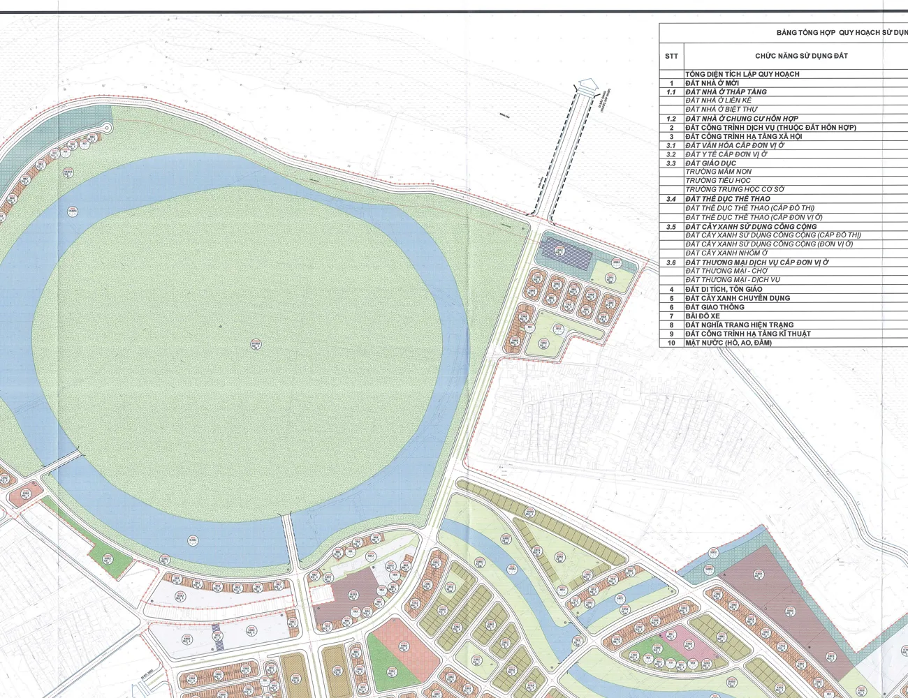 Bán đảo Hòa Long trên bản đồ quy hoạch 1/500 Vinhomes King Park
