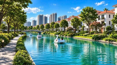 Phối cảnh kênh nước nội k