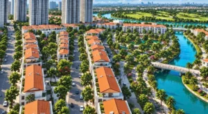 Phối cảnh từ trên cao các d